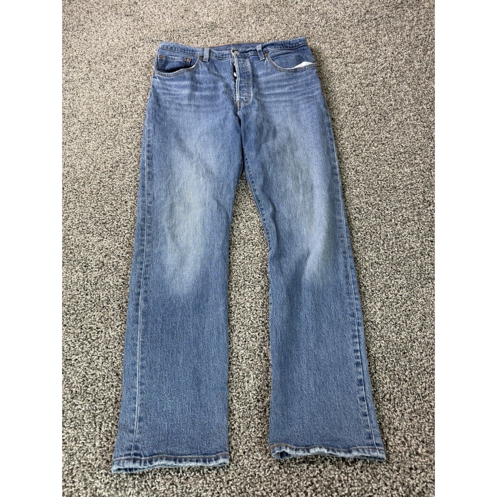 Levi's 501 Straight Fit Jeans Women's Size 31X30 Blue Button Fly